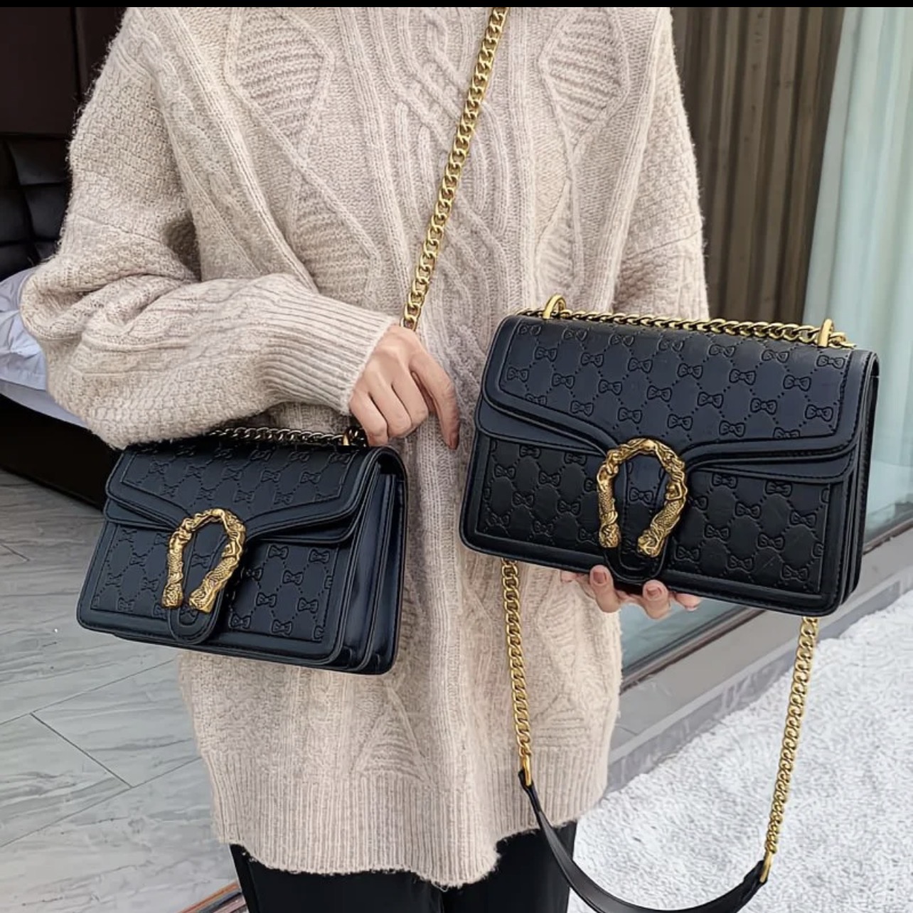 Sac à main en cuir Gucci