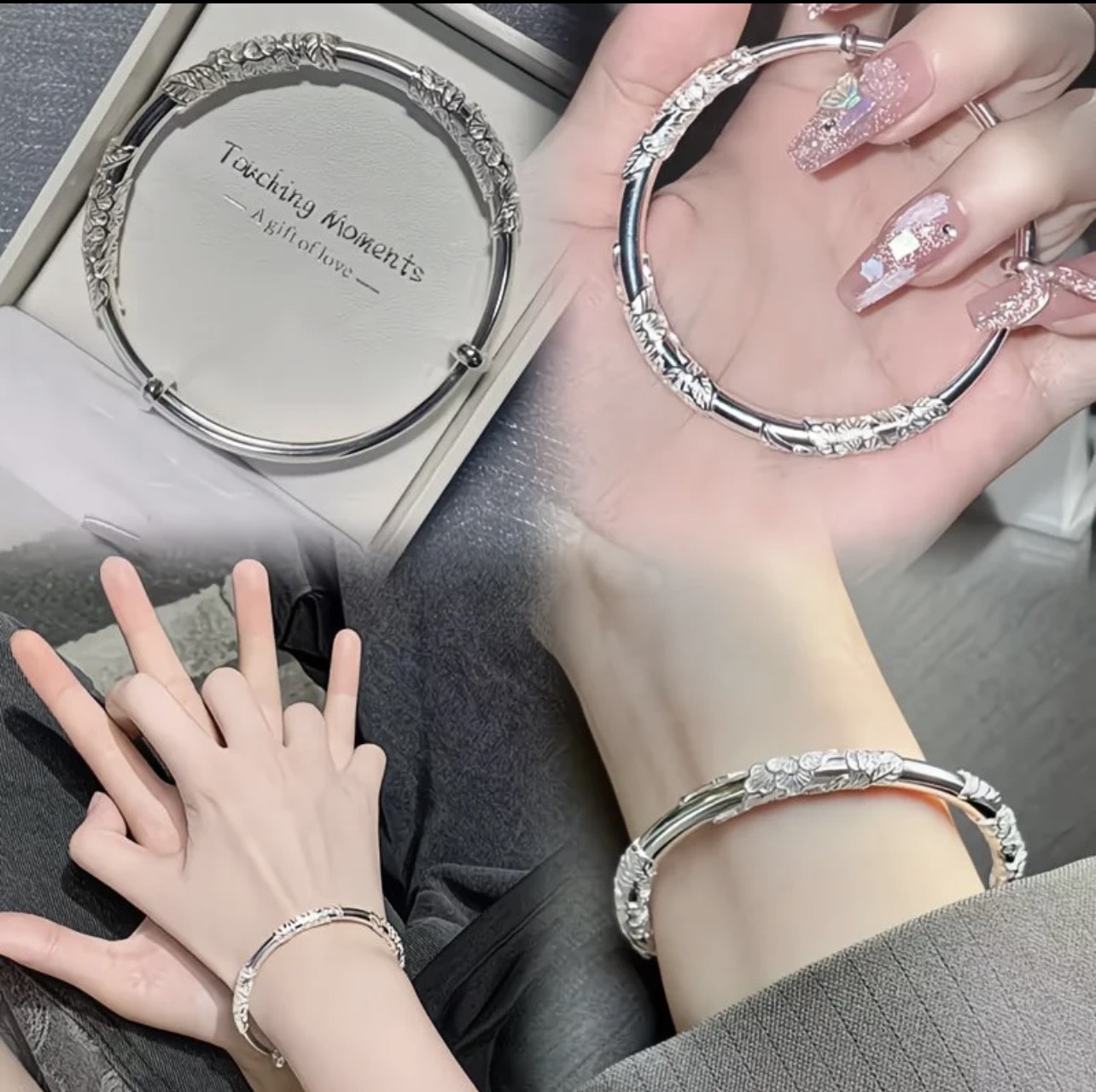 Bracelet argenté élégant