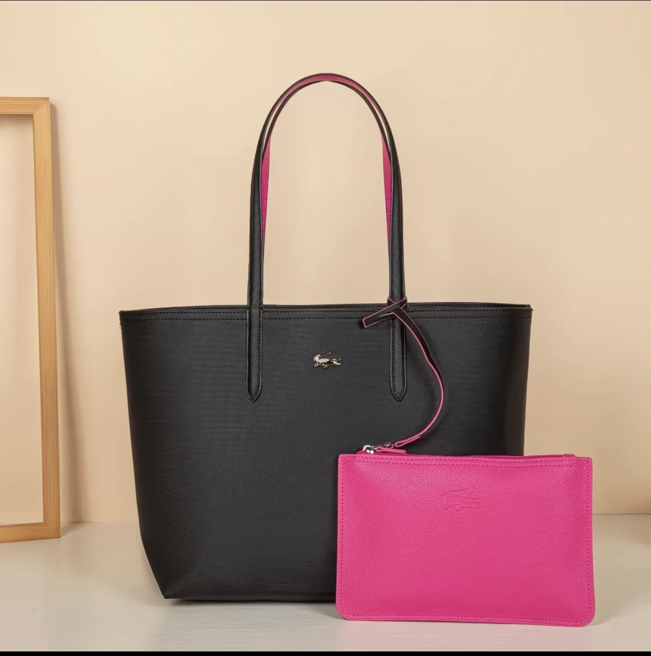 Sac cabas Lacoste bleu marine