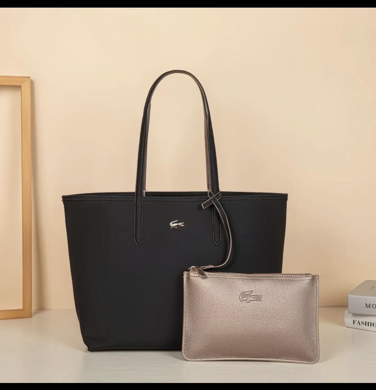 Sac cabas Lacoste bleu marine