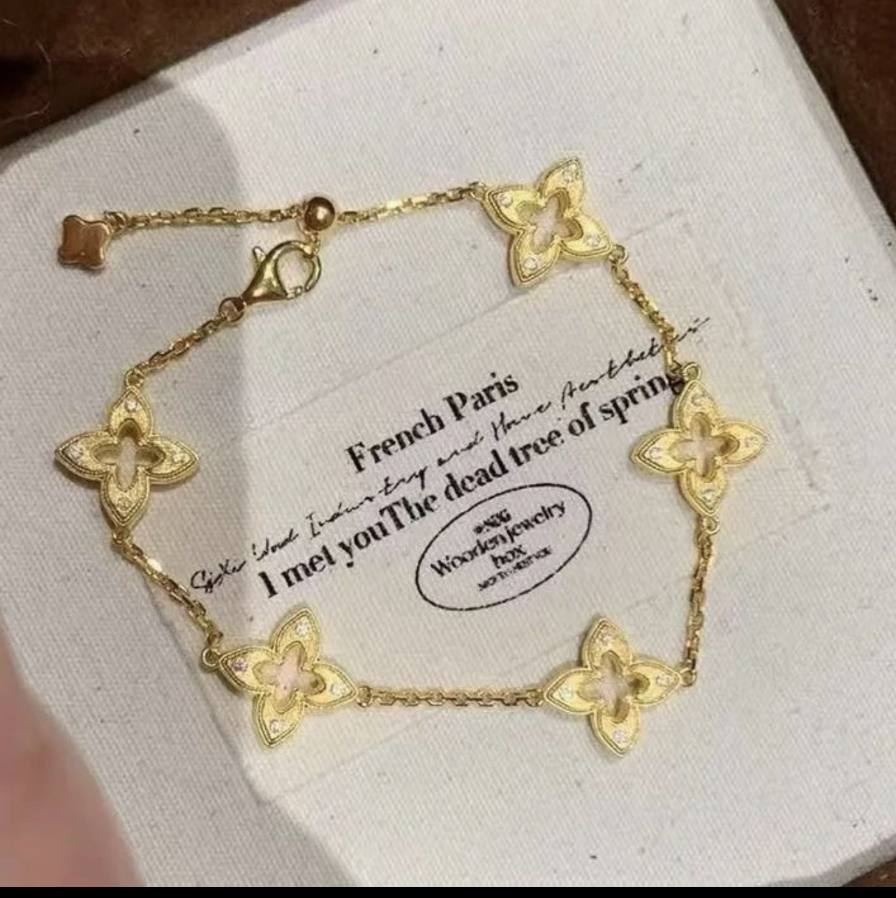 Bracelet raffiné en or rose