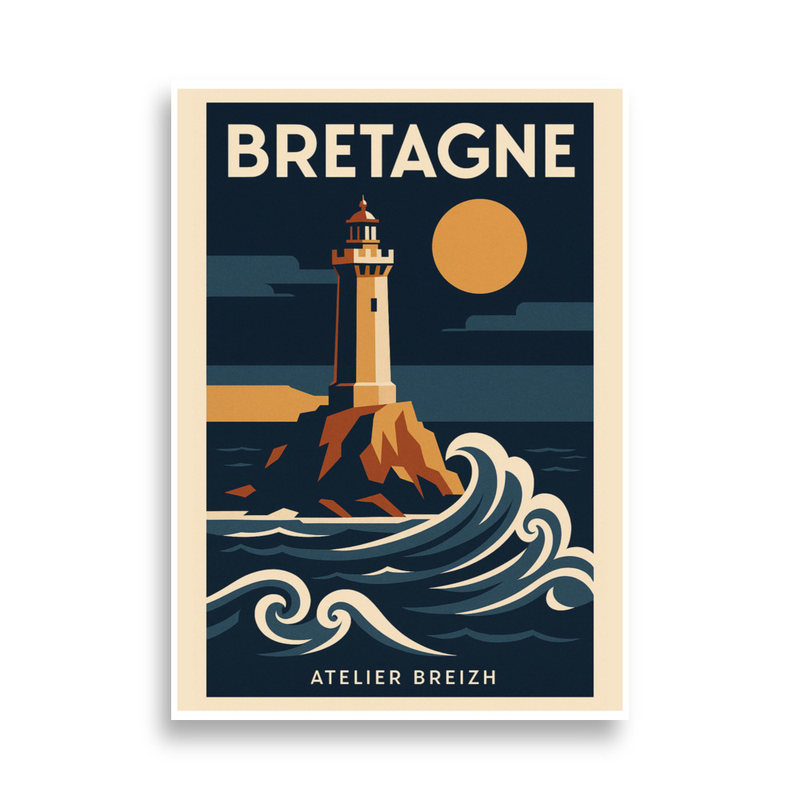 Affiche Phare de Bretagne