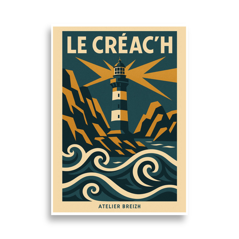 Affiche Le Phare du Créac’h – Ouessant