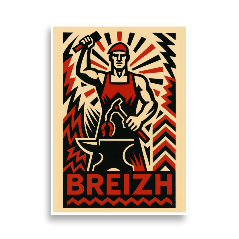 Affiche Forgeron - Bretagne