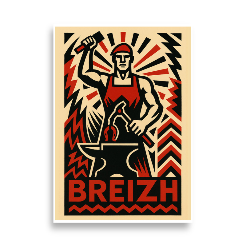 Affiche Forgeron - Bretagne