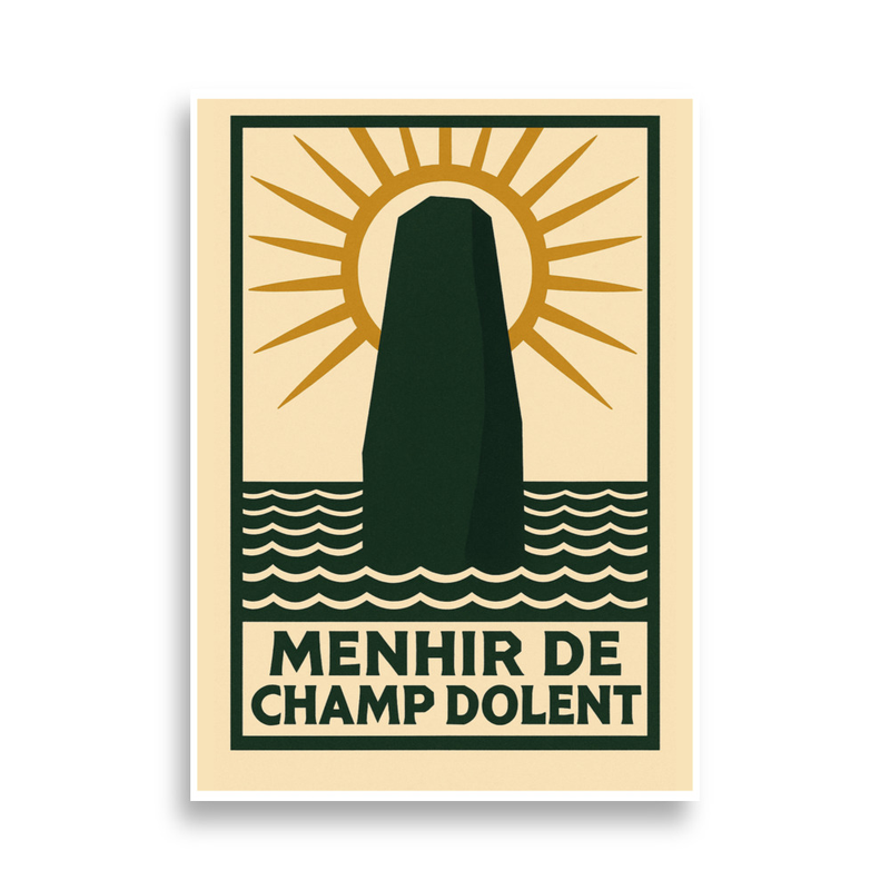 Affiche Le Menhir de Champ Dolent