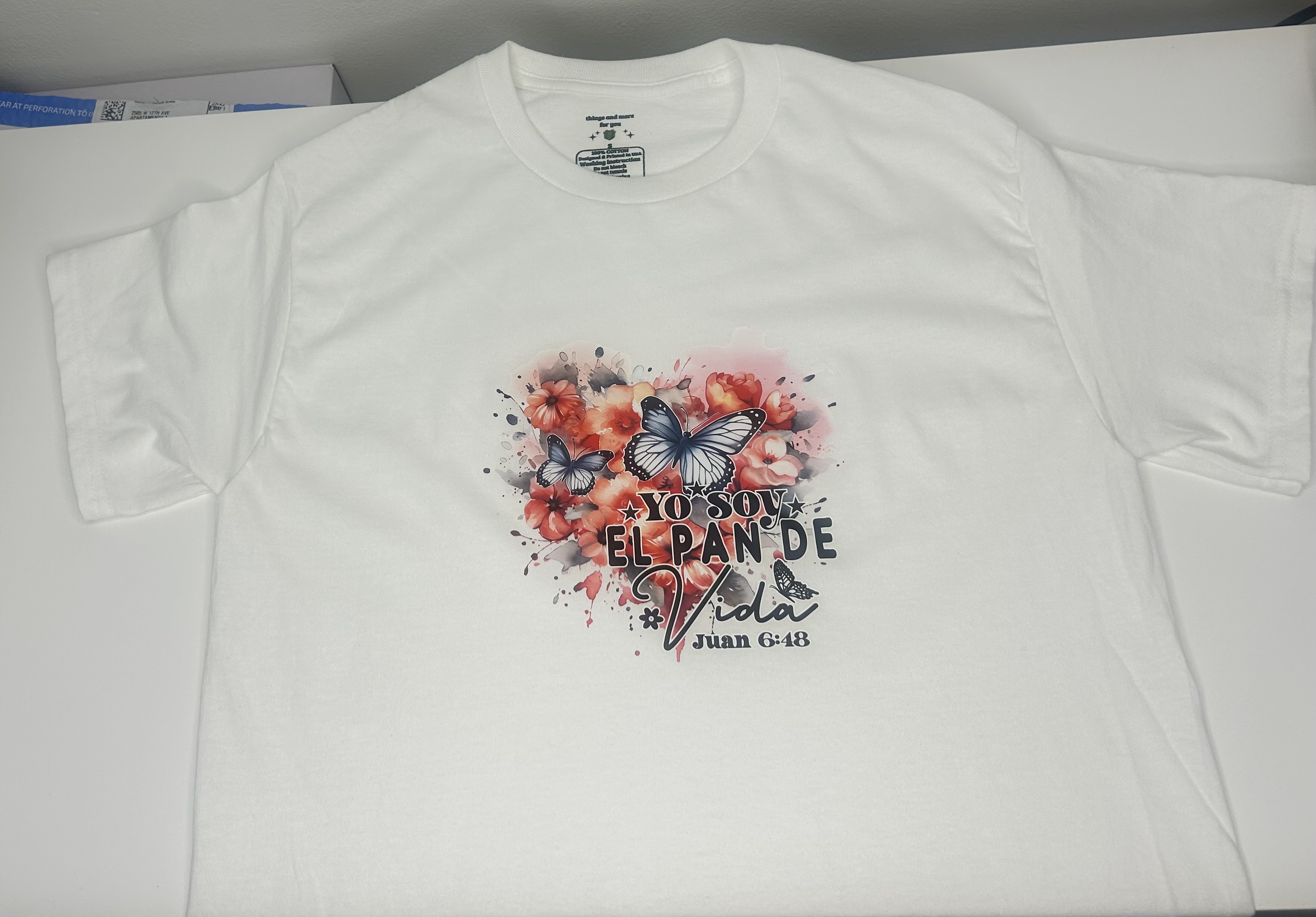 Christian T-shirt “I Am the Bread of Life” – Size S