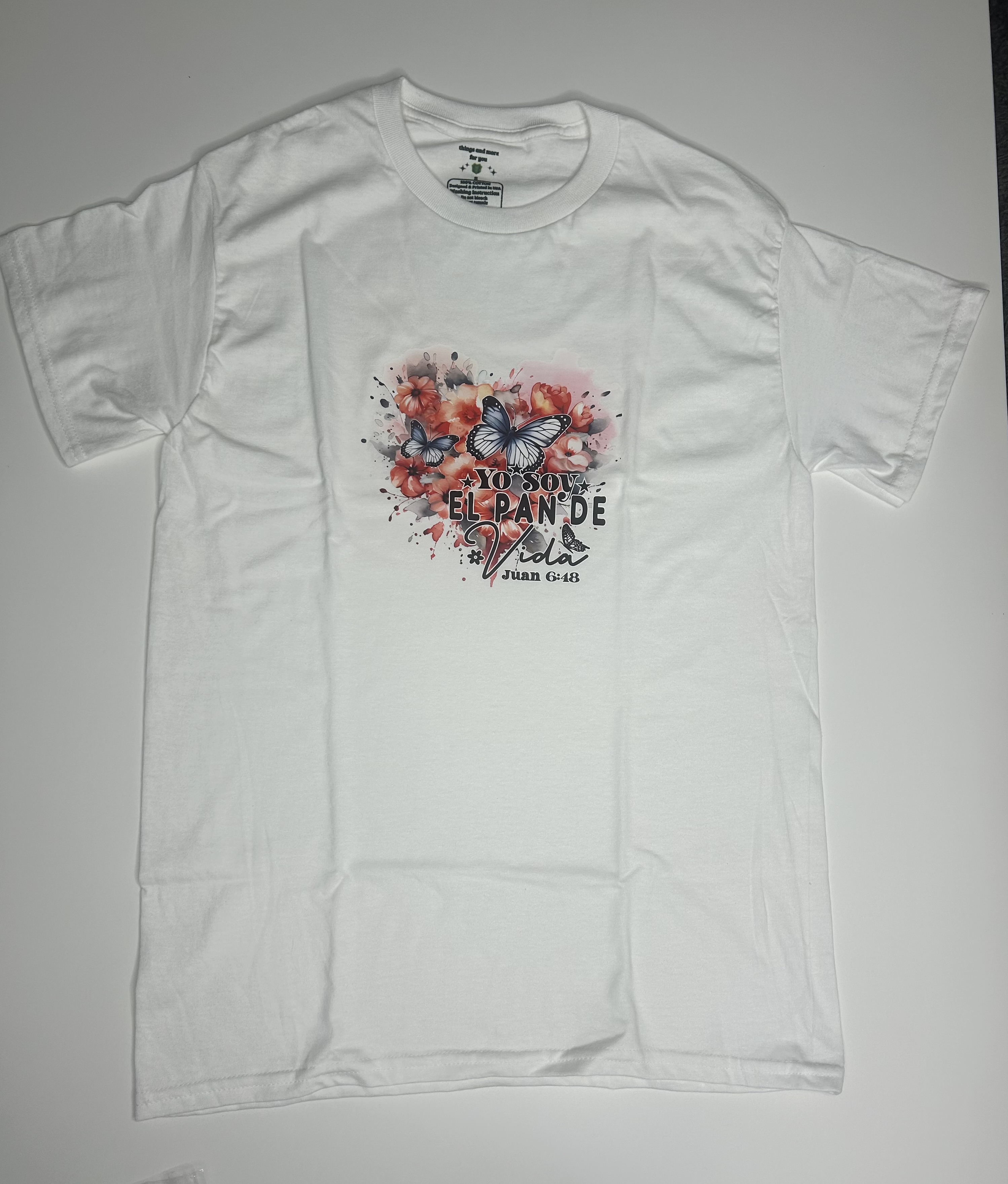 Christian T-shirt “I Am the Bread of Life” – Size S