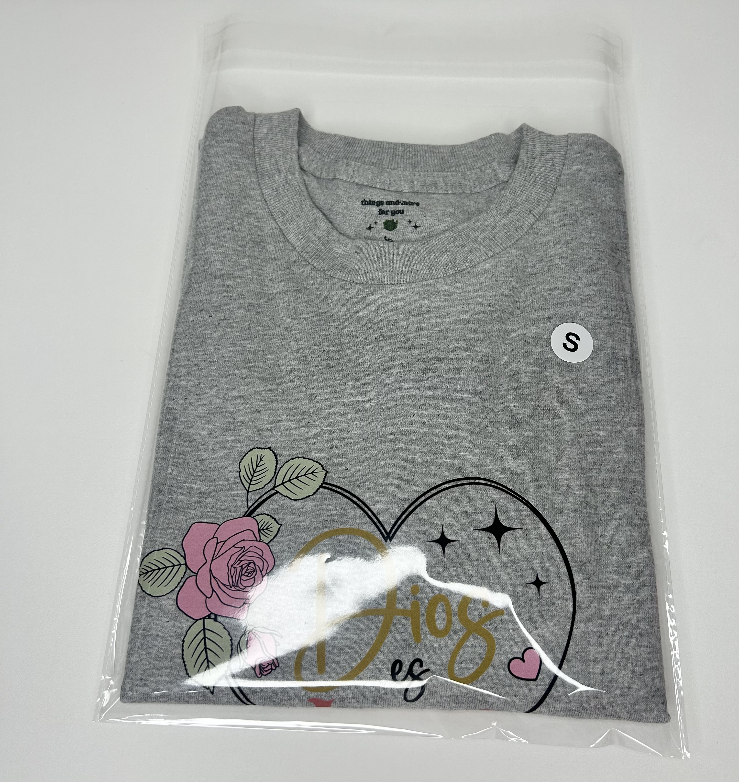 Christian T-shirt “God Is Love” – Size S