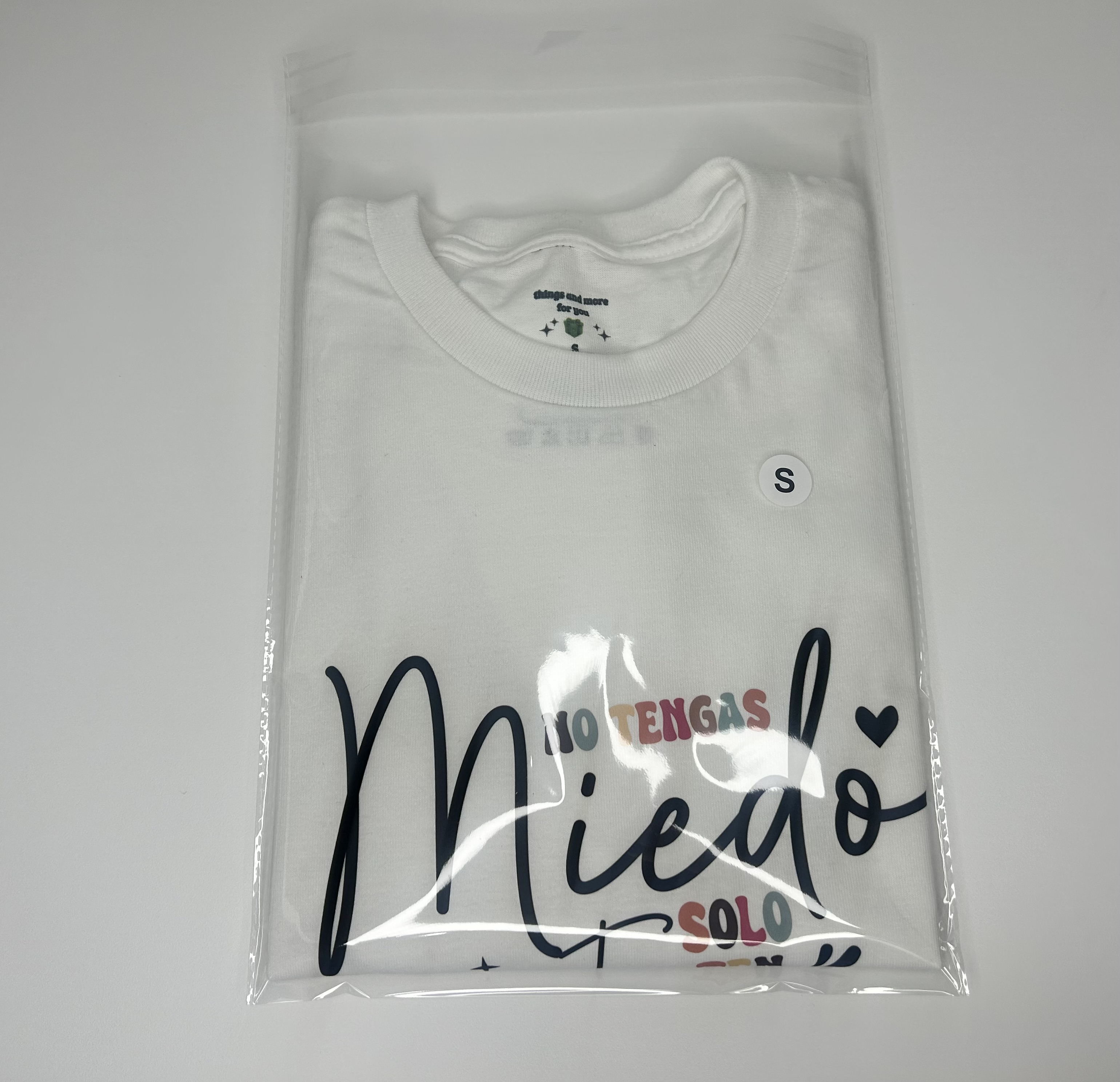 Christian T-shirt “Don’t Be Afraid, Just Have Faith” – Size S