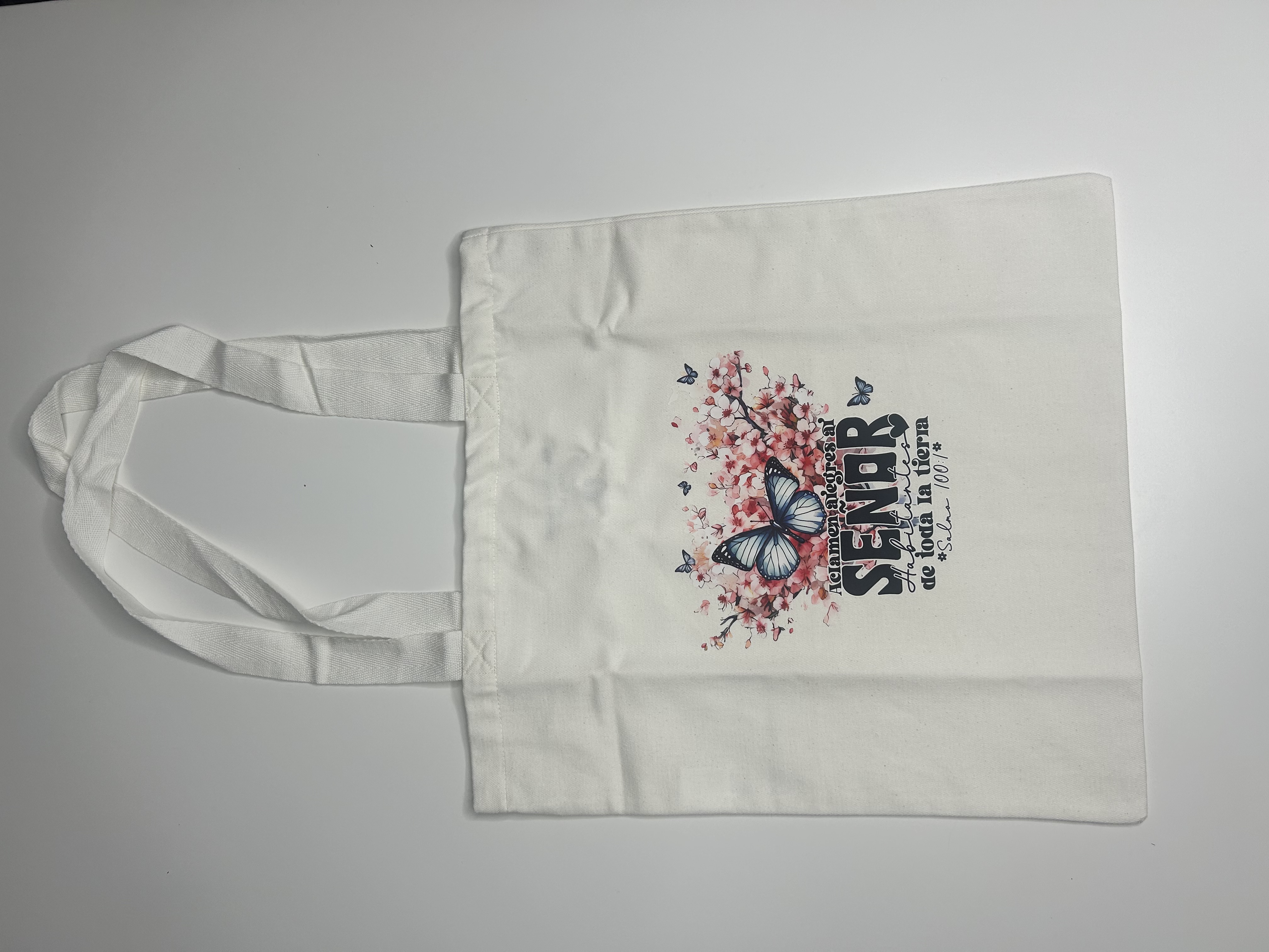 Christian Tote Bag “Shout for Joy to the Lord” – Psalm 100:1