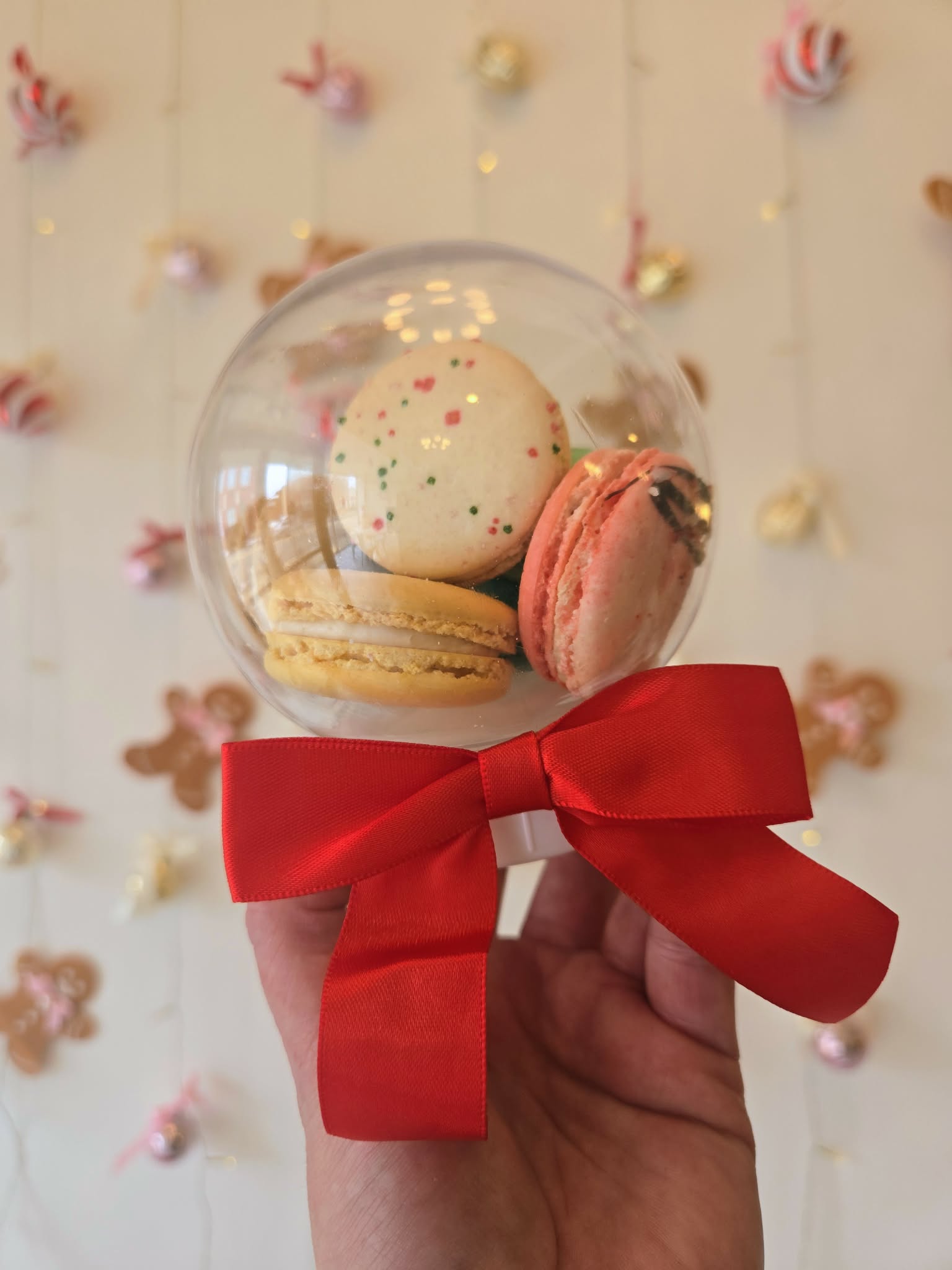 Macaron Snowglobe