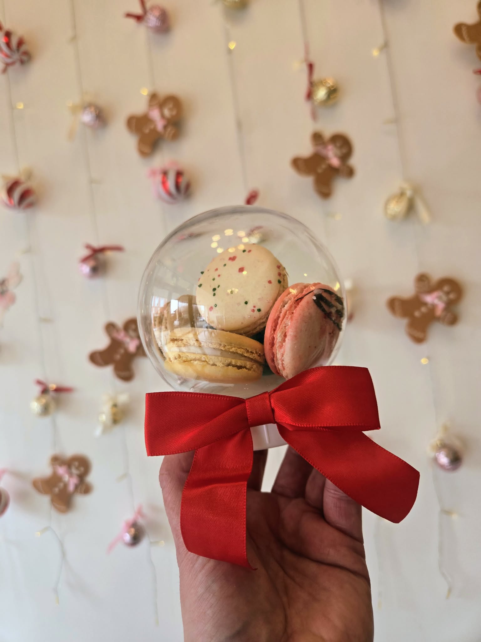 Macaron Snowglobe