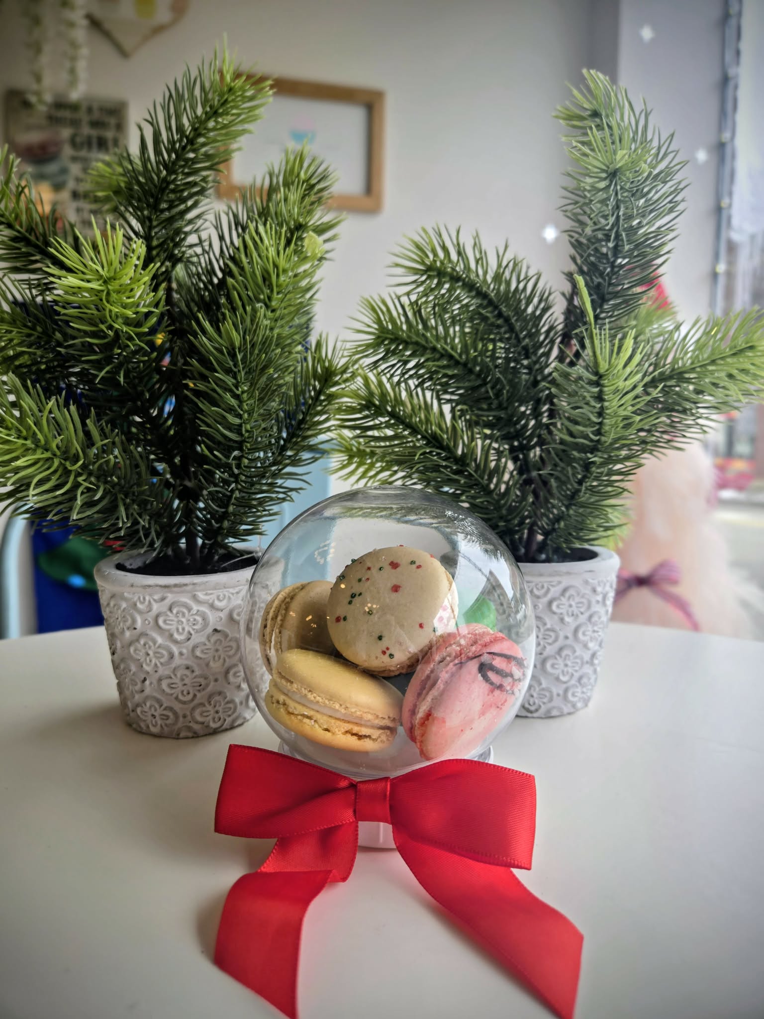 Macaron Snowglobe