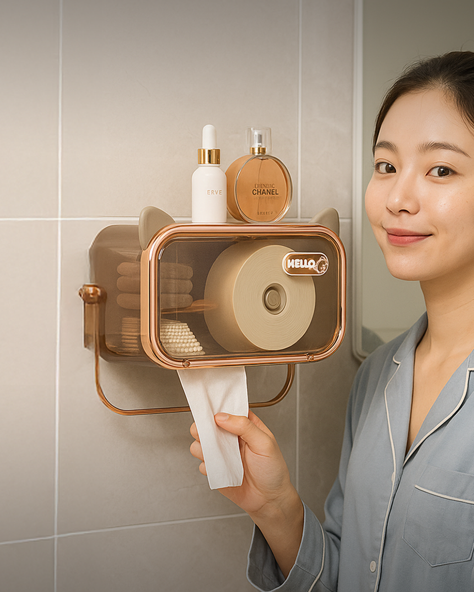 Kotak tisu dinding Haruma Cat