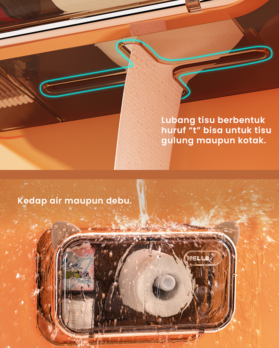 Kotak tisu dinding Haruma Cat