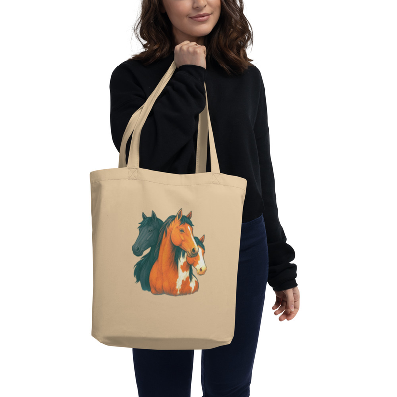 Horse Print Tote Bag