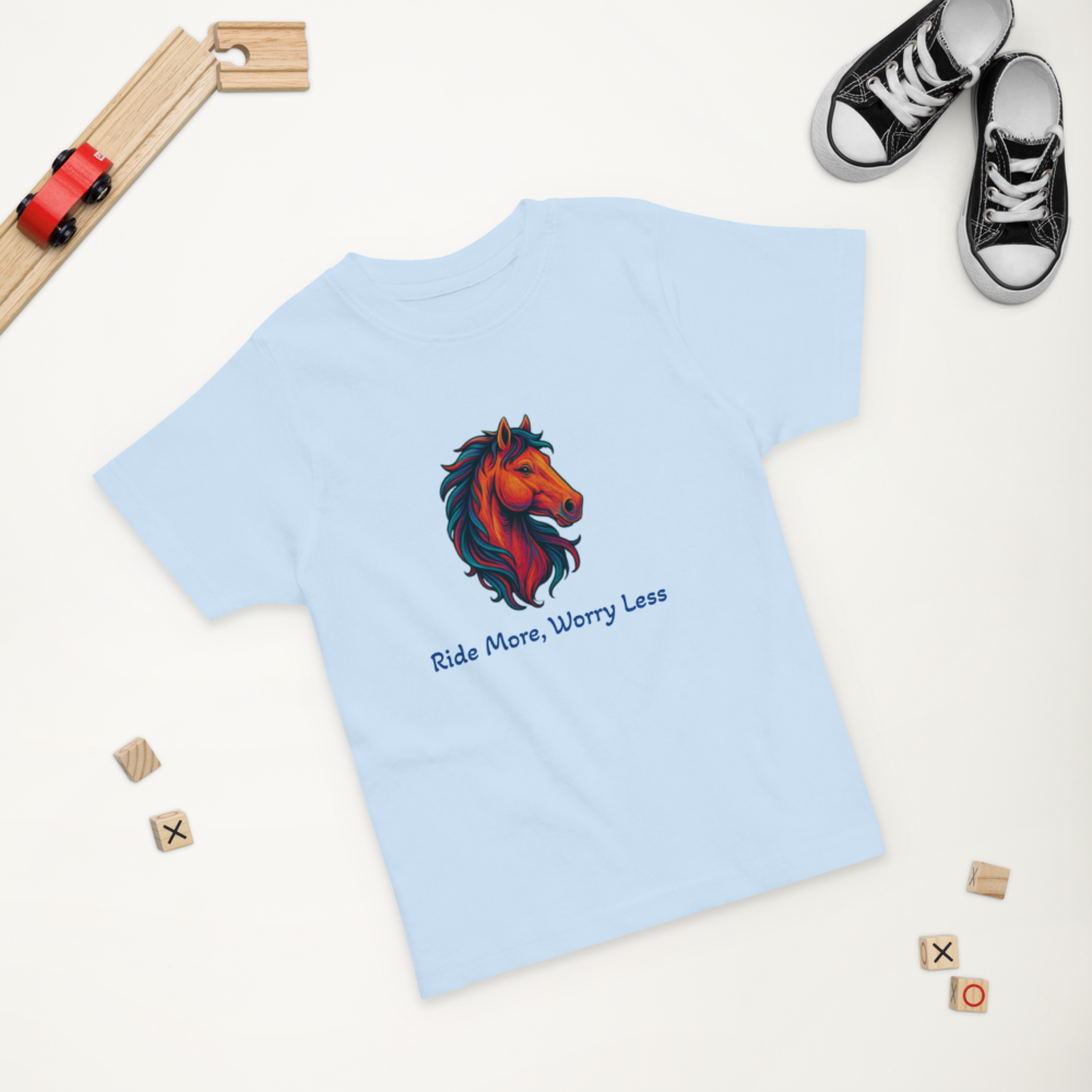 Ride More Worry Less Kids T-Shirt