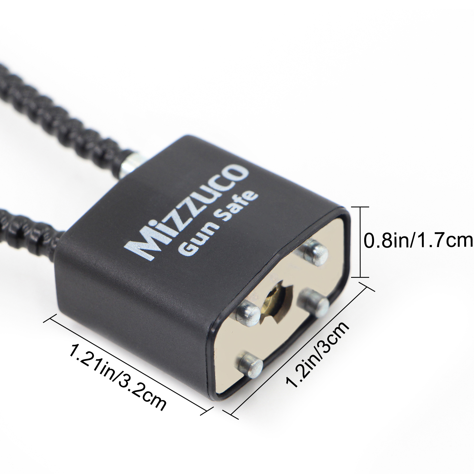 Cable Gun Locks with Keys Simple Operation Compatible with Pistols, Handguns, Rifles, and Shotguns, Home and Storage for Firearm Locking and Safety (8.5 inche Lock, Raven)