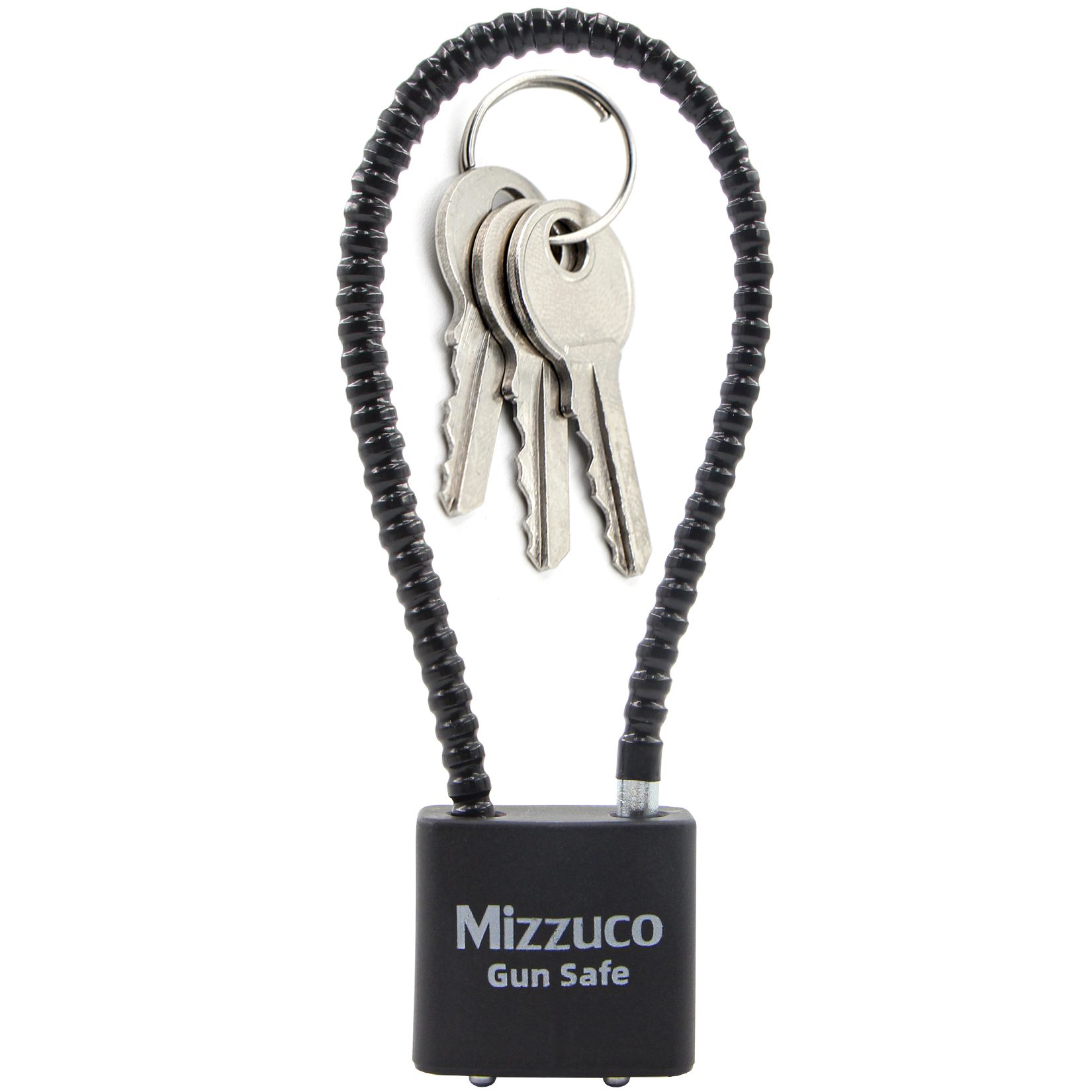 Cable Gun Locks with Keys Simple Operation Compatible with Pistols, Handguns, Rifles, and Shotguns, Home and Storage for Firearm Locking and Safety (8.5 inche Lock, Raven)