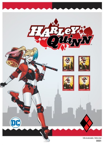 Stamps - Portugal - DC Comics Collector's Sheet Harley Quinn