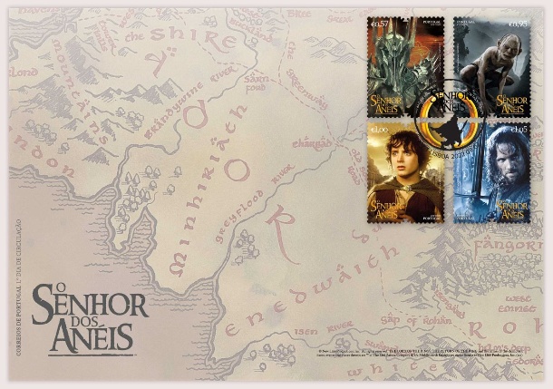 Stamps - Portugal - First Day Cover with The Lord of the Rings