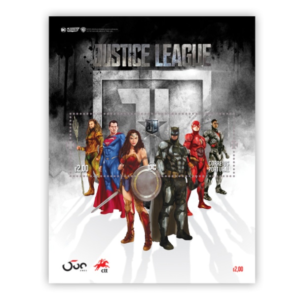 Stamps - Portugal - Justice League Block
