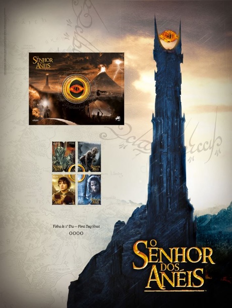 Stamps - Portugal - Day 1 Sheet The Lord of the Rings