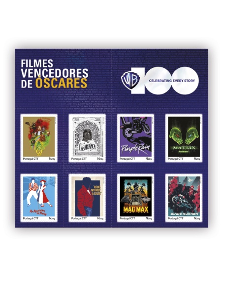 Stamps - Portugal - Custom Seals 100 Years Warner - Movies