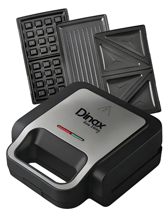 Máquina sandwichera 3 en 1 Dinax