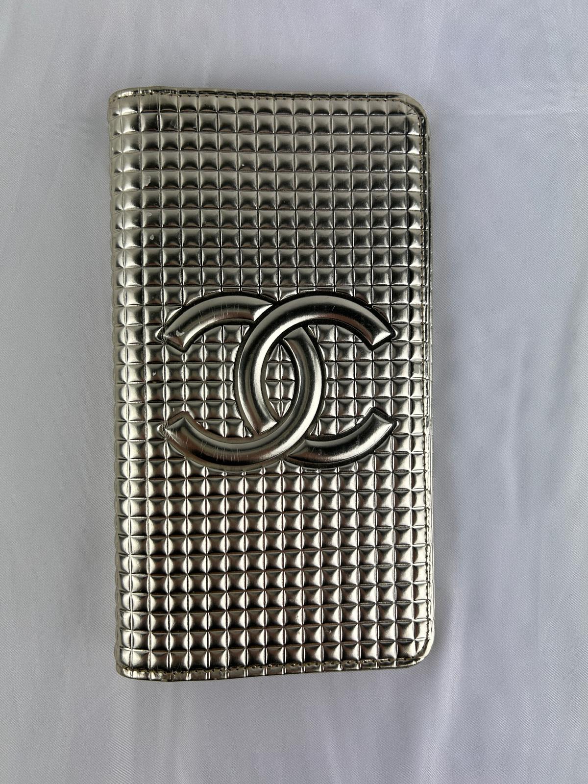 Chanel Metallic Quilted Wallet