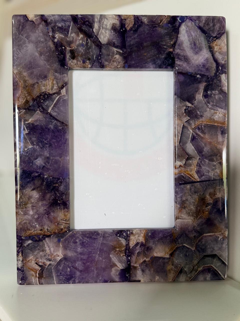 Amethyst Stone Photo Frame