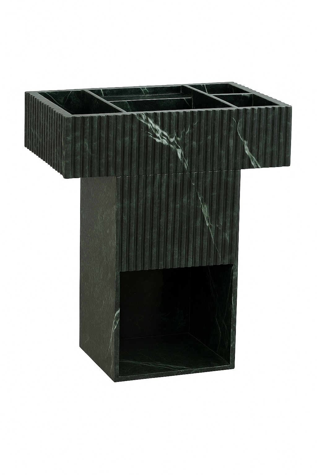 Modern Green Marble Wash basin with Vanity