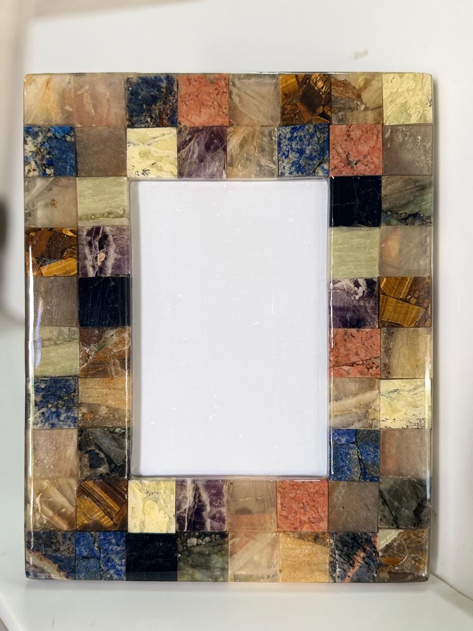 Multicolor Mosaic Photo Frame