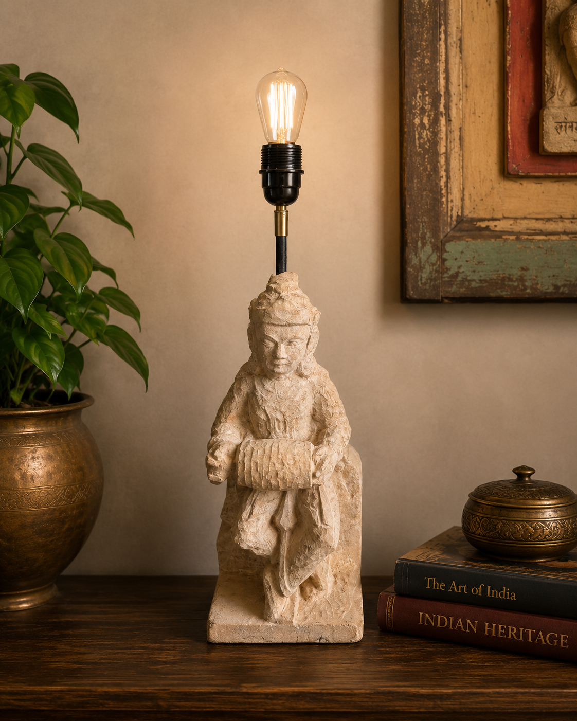 Sculpted Statue Table Lamp