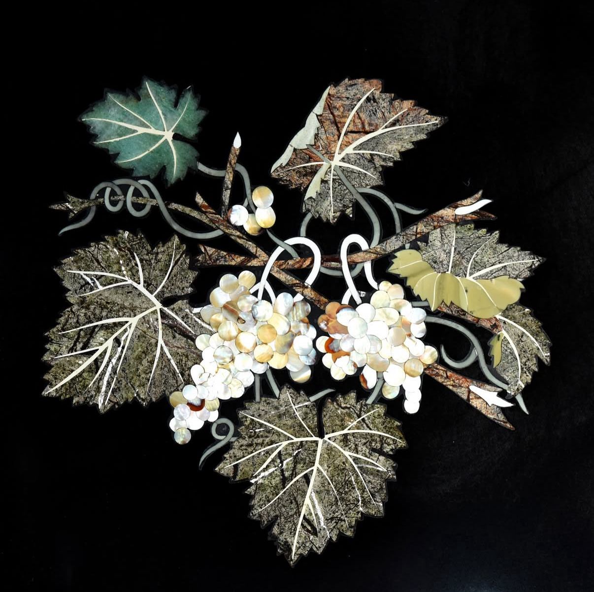 Elegant Black Inlay Coffee Table