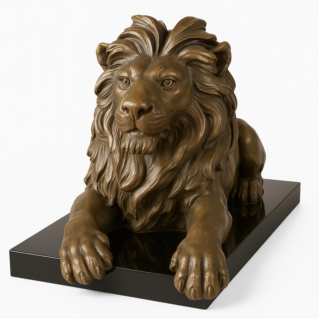 Antoine-Louis Barye-Bronze Lion Sculpture (pair)