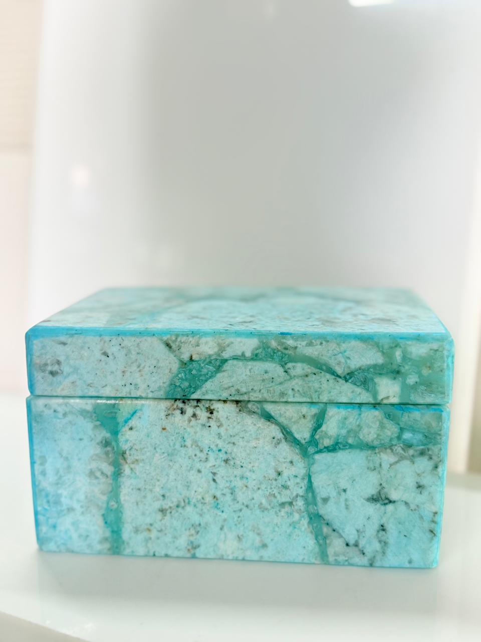 Turquoise Stone Jewelry Box