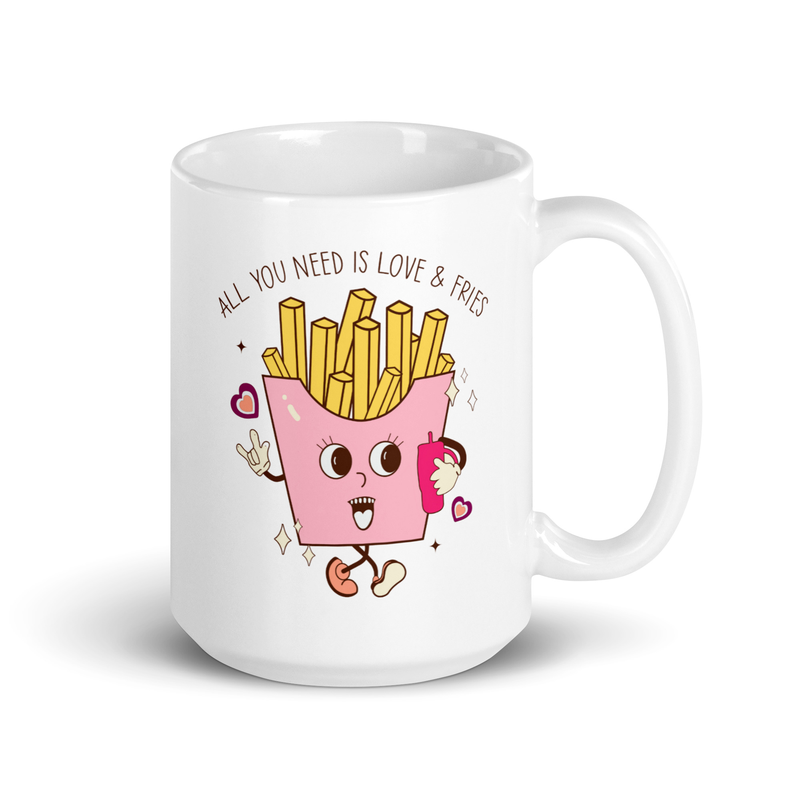 All You Need Is Love & Fries Mug