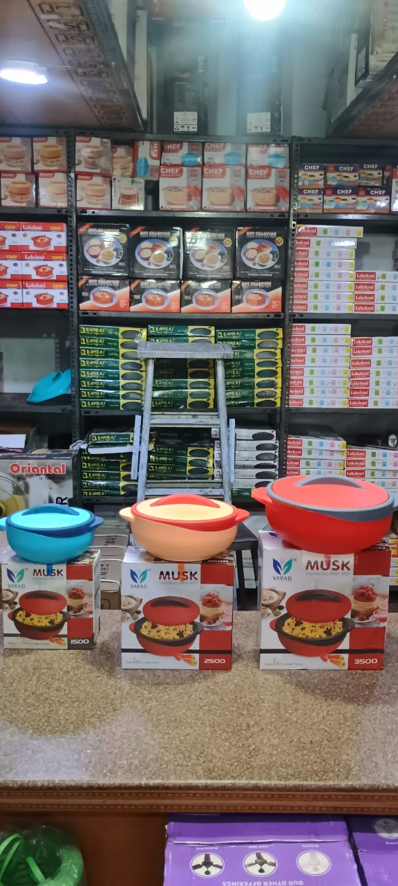 Blue Insulated Hot Box Serving Bowl | Stainless Steel Interior Mixing Bowl | Thermal Food Container for Kitchen & Dining