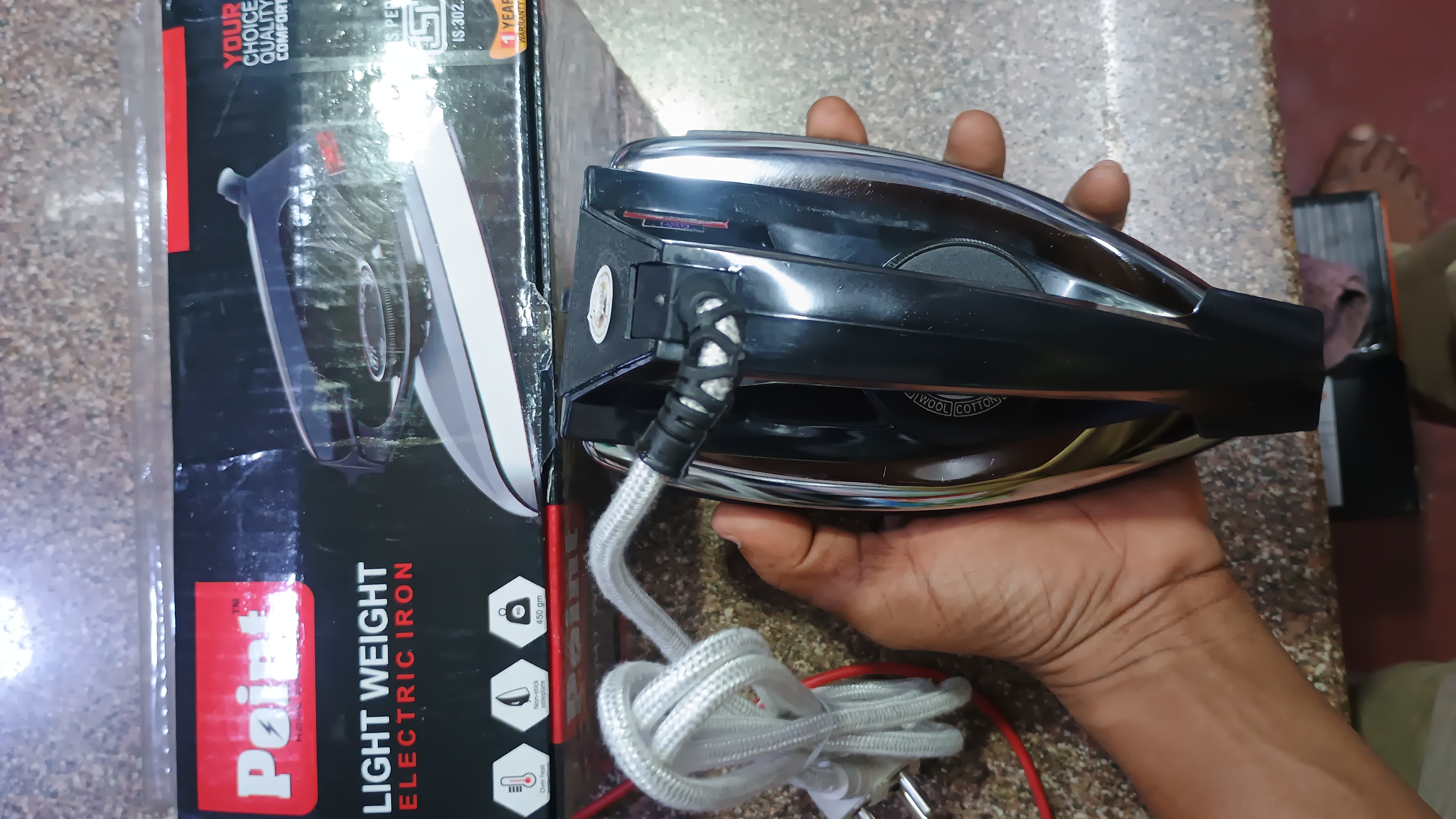Point Light Weight Electric Iron