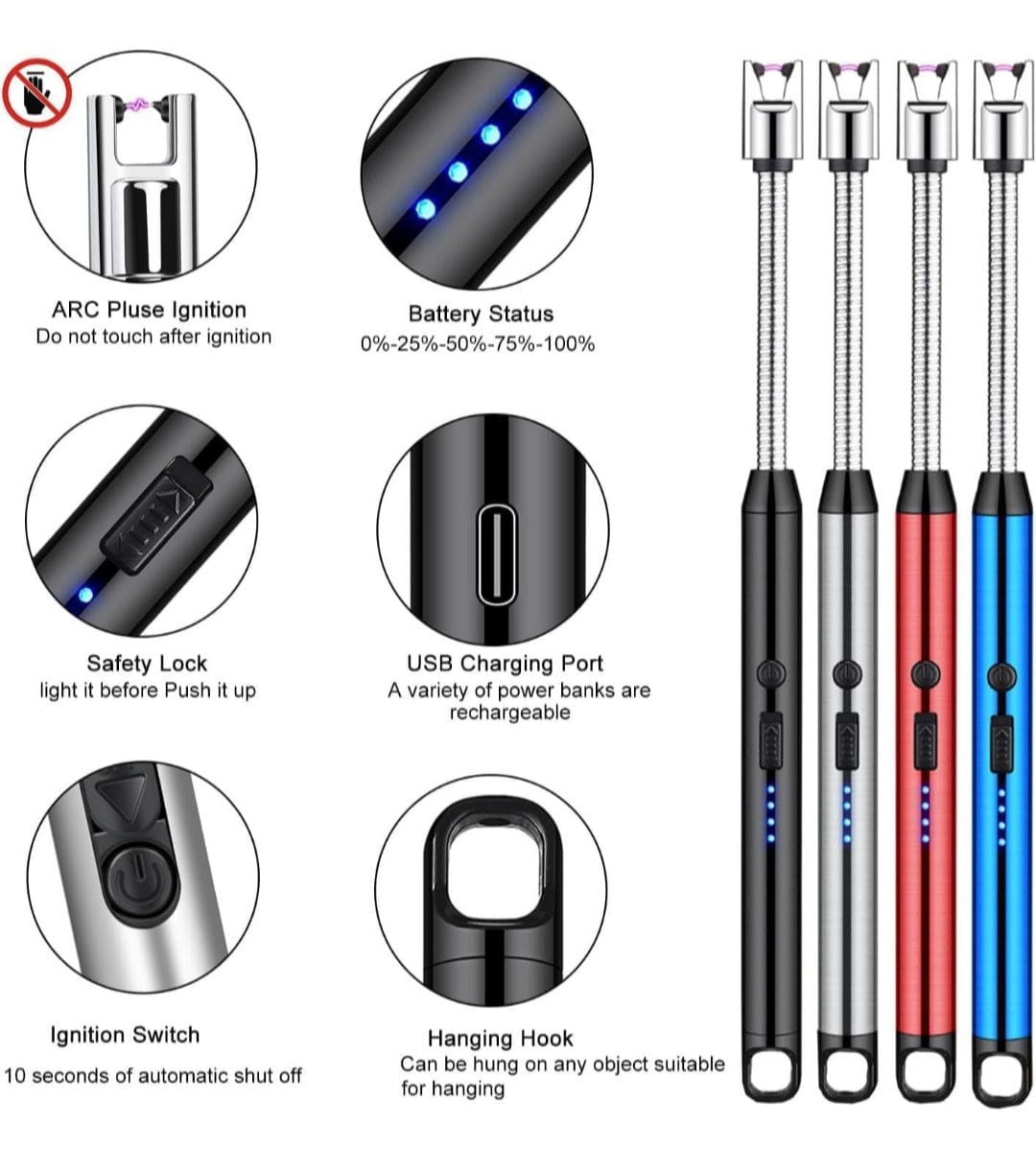 Electric Arc Gas Lighter