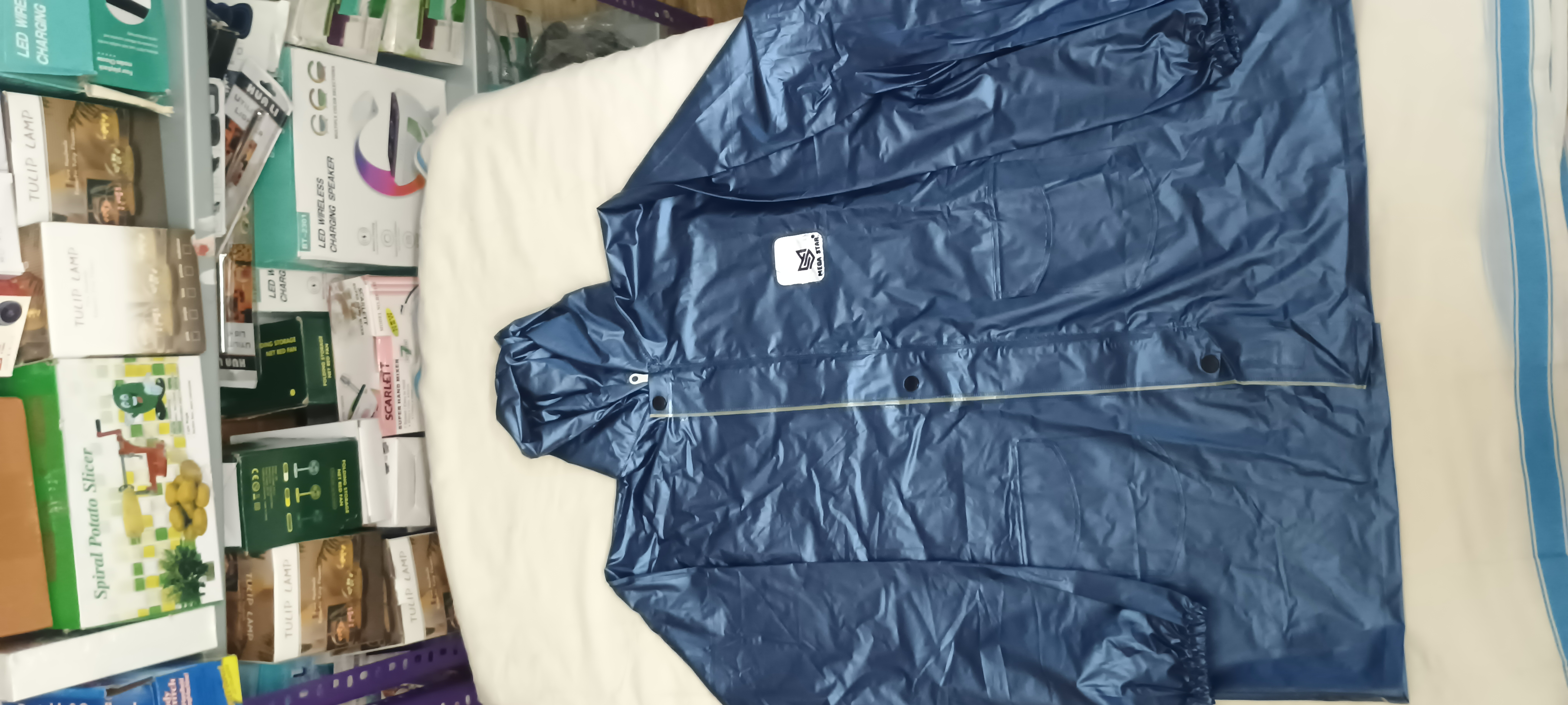 Blue Waterproof Raincoat