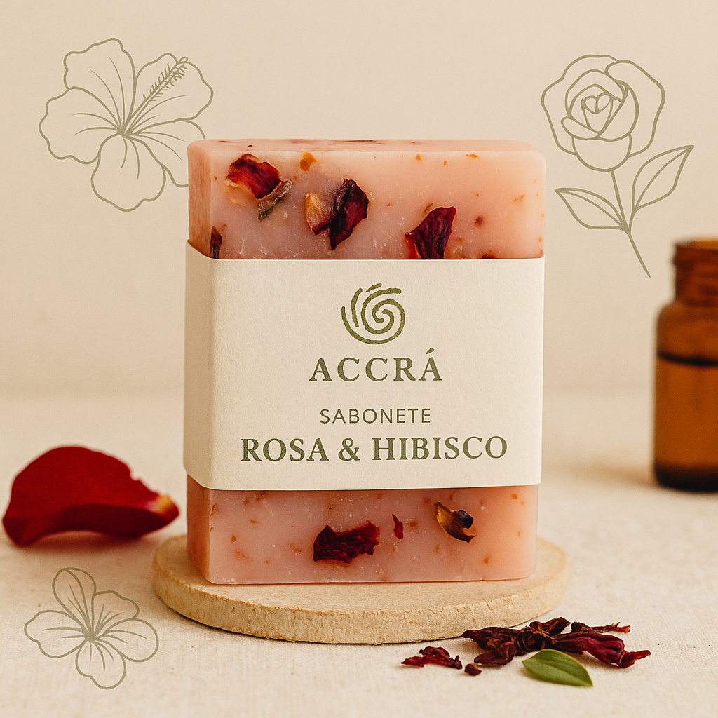 Sabonete de Rosa e Hibisco