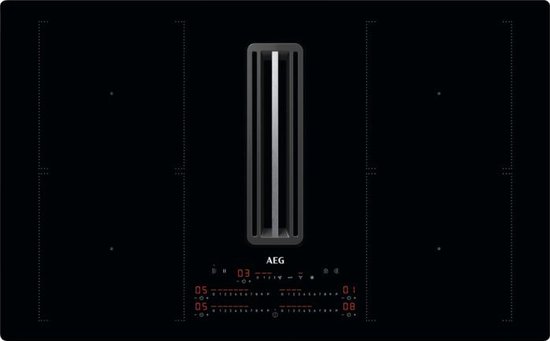 AEG CCE84751CB Zwart Ingebouwd 83 cm Inductiekookplaat zones 4 zone(s) Inbouw afzuigkap