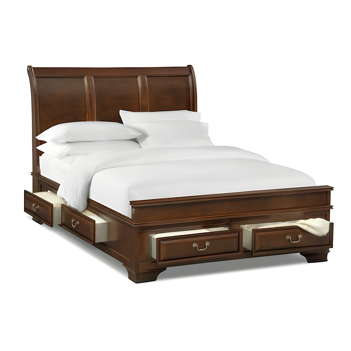 Wooden Sleigh Bed Frame