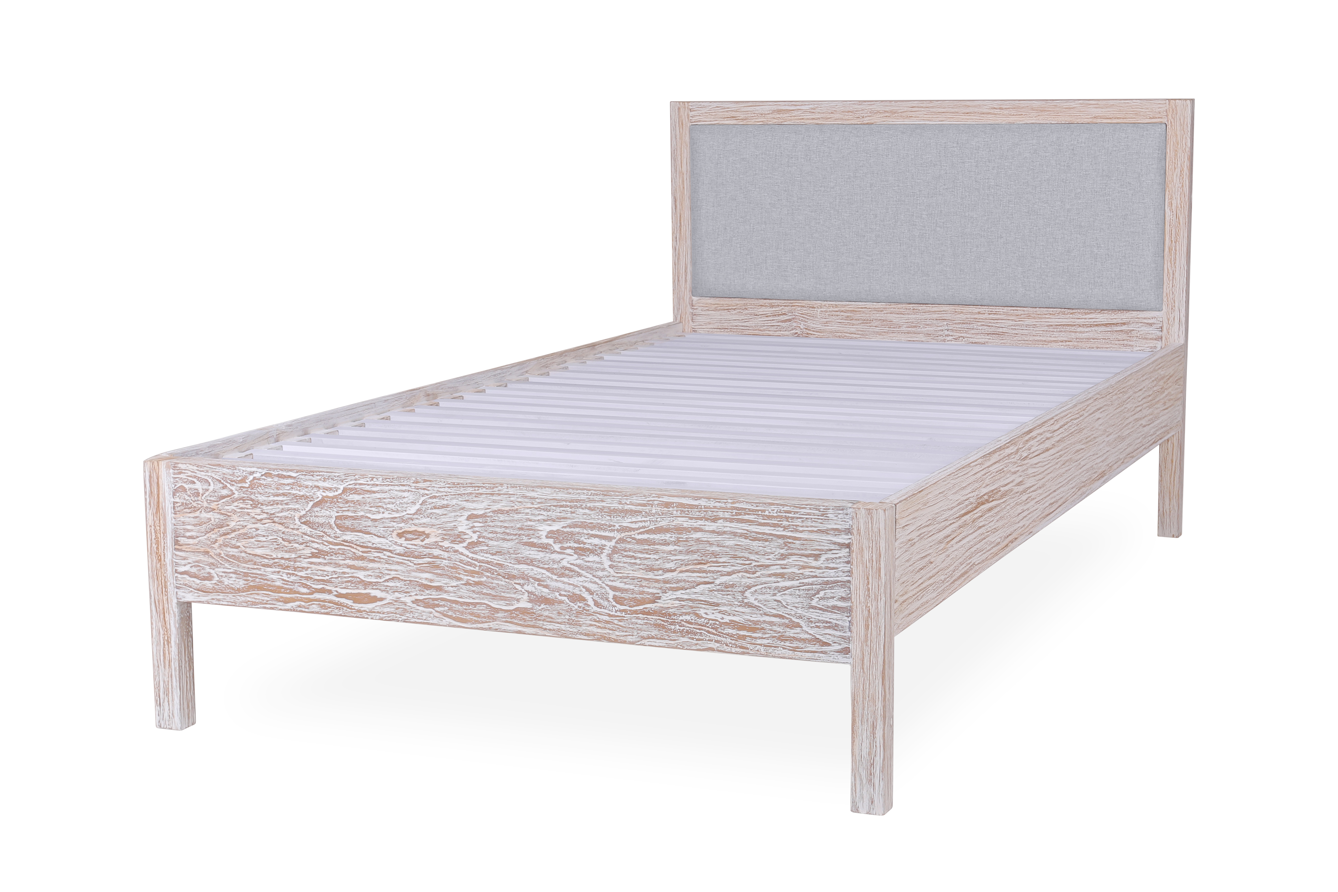 White Wash Bed Frame