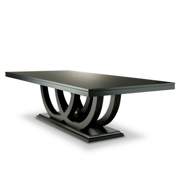 Modern Black Dining Table