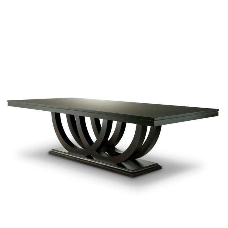 Modern Black Dining Table