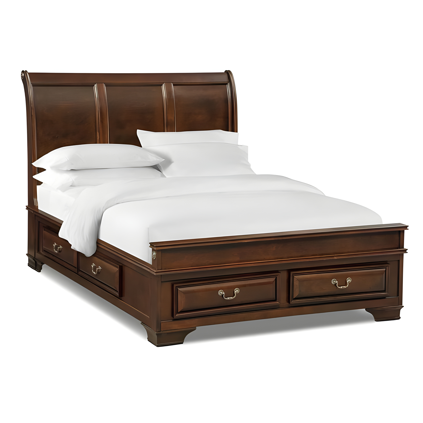 Wooden Sleigh Bed Frame